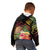Personalised Tokelau Tropical Flowers Kid Hoodie Reggae Polynesian Art Vibe
