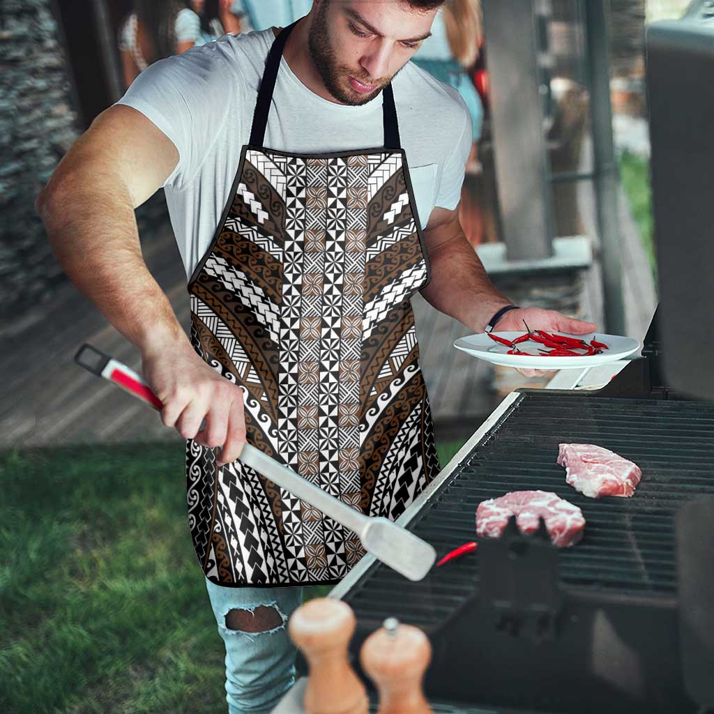 Brown Tongan Polynesian Tribal Apron - Polynesian Pride