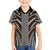 Brown Tongan Polynesian Tribal Family Matching Off The Shoulder Long Sleeve Dress and Hawaiian Shirt - Polynesian Pride
