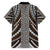 Brown Tongan Polynesian Tribal Family Matching Off Shoulder Short Dress and Hawaiian Shirt - Polynesian Pride
