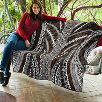 Brown Tongan Polynesian Tribal Quilt - Polynesian Pride