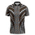 Brown Tongan Polynesian Tribal Zipper Polo Shirt - Polynesian Pride