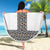 Light Gray Tongan Polynesian Tribal Beach Blanket - Polynesian Pride