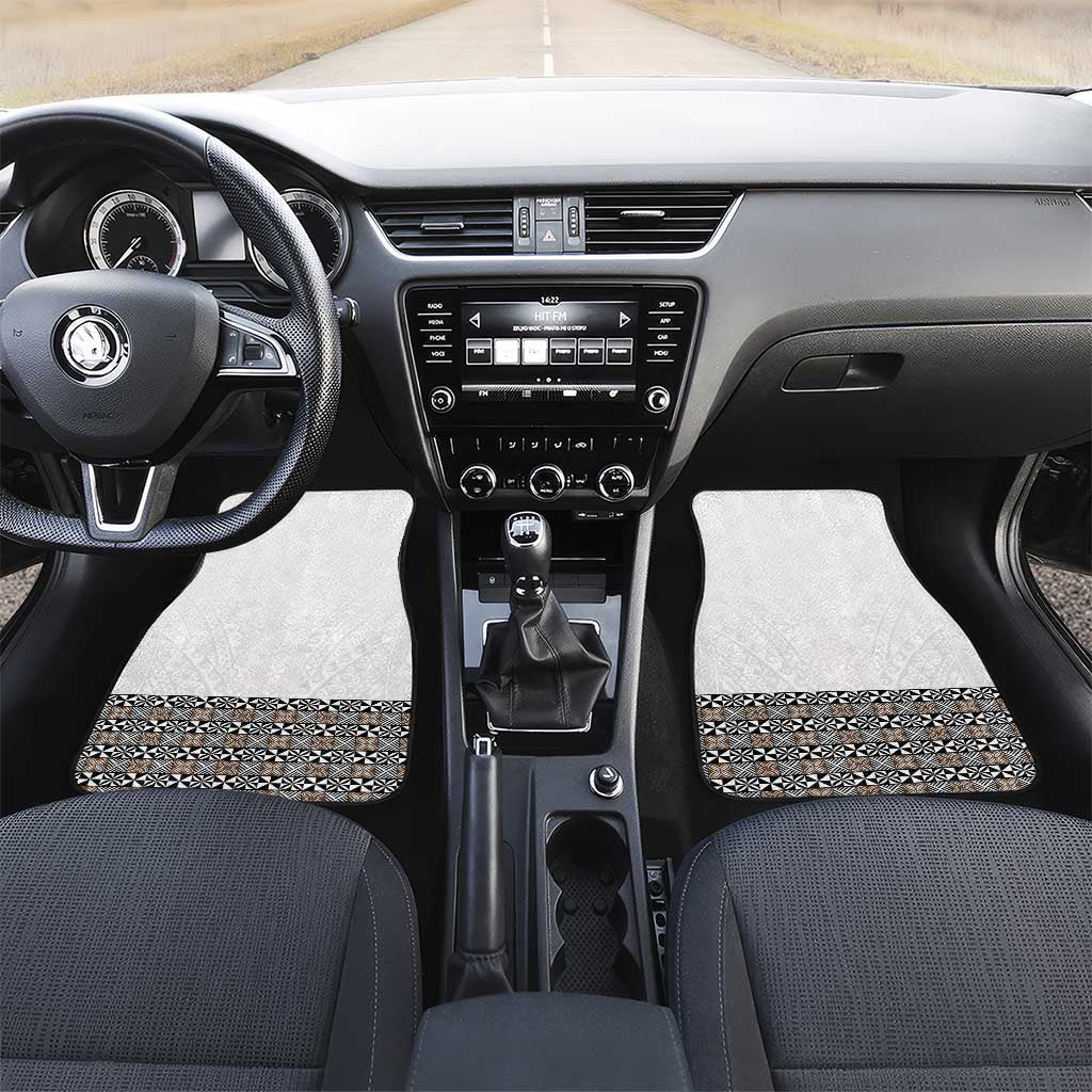 Light Gray Tongan Polynesian Tribal Car Mats - Polynesian Pride