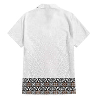 Light Gray Tongan Polynesian Tribal Family Matching Long Sleeve Bodycon Dress and Hawaiian Shirt LT9 - Polynesian Pride