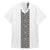 Light Gray Tongan Polynesian Tribal Family Matching Off The Shoulder Long Sleeve Dress and Hawaiian Shirt - Polynesian Pride