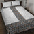 Light Gray Tongan Polynesian Tribal Quilt Bed Set - Polynesian Pride