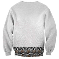 Light Gray Tongan Polynesian Tribal Sweatshirt - Polynesian Pride