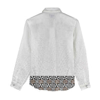 Light Gray Tongan Polynesian Tribal Women Casual Shirt - Polynesian Pride