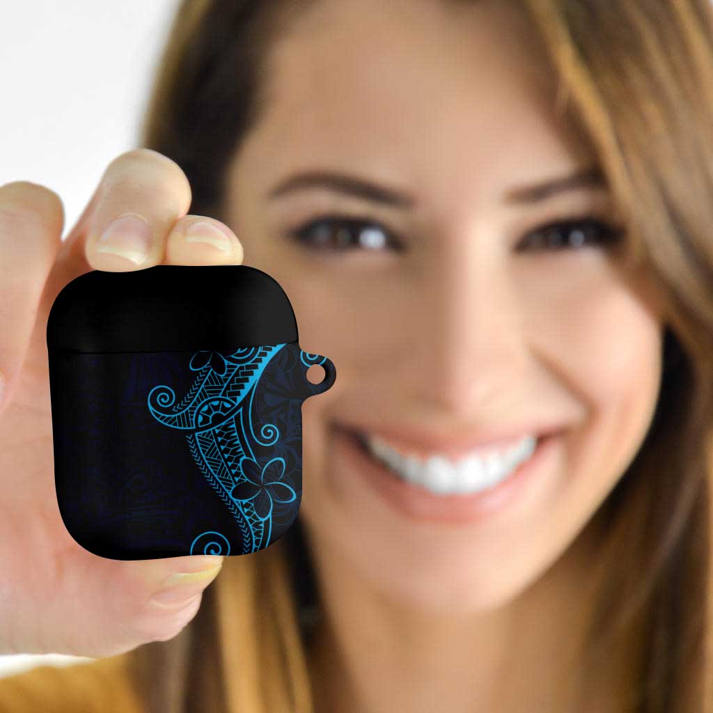 Black Blue Polynesian Tribal AirPods Case - Polynesian Pride