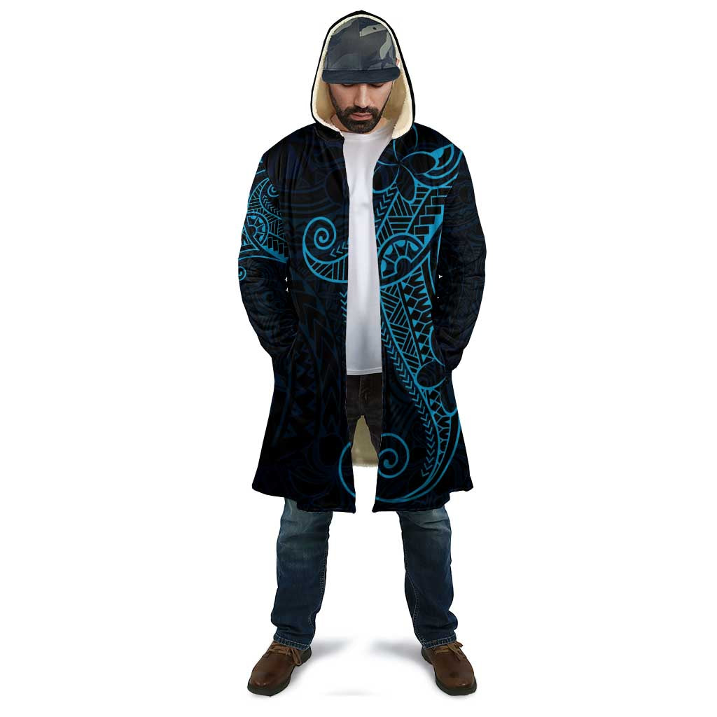 Black Blue Polynesian Tribal Cloak - Polynesian Pride