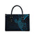 Black Blue Polynesian Tribal Leather Bag - Polynesian Pride