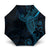 Black Blue Polynesian Tribal Umbrella - Polynesian Pride