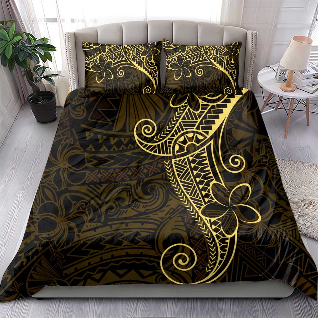 Black Gold Polynesian Tribal Bedding Set - Polynesian Pride