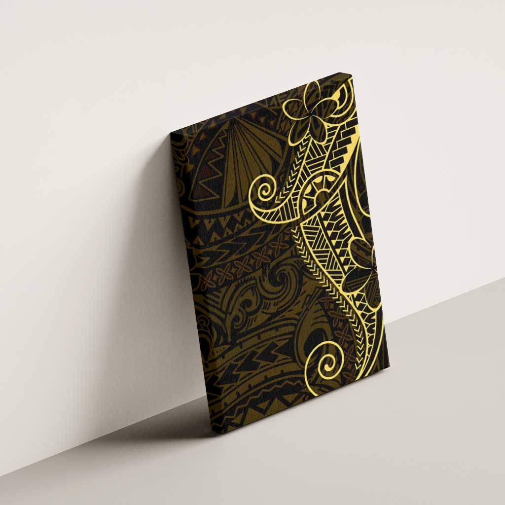 Black Gold Polynesian Tribal Canvas Wall Art - Polynesian Pride