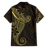 Black Gold Polynesian Tribal Family Matching Puletasi and Hawaiian Shirt - Polynesian Pride