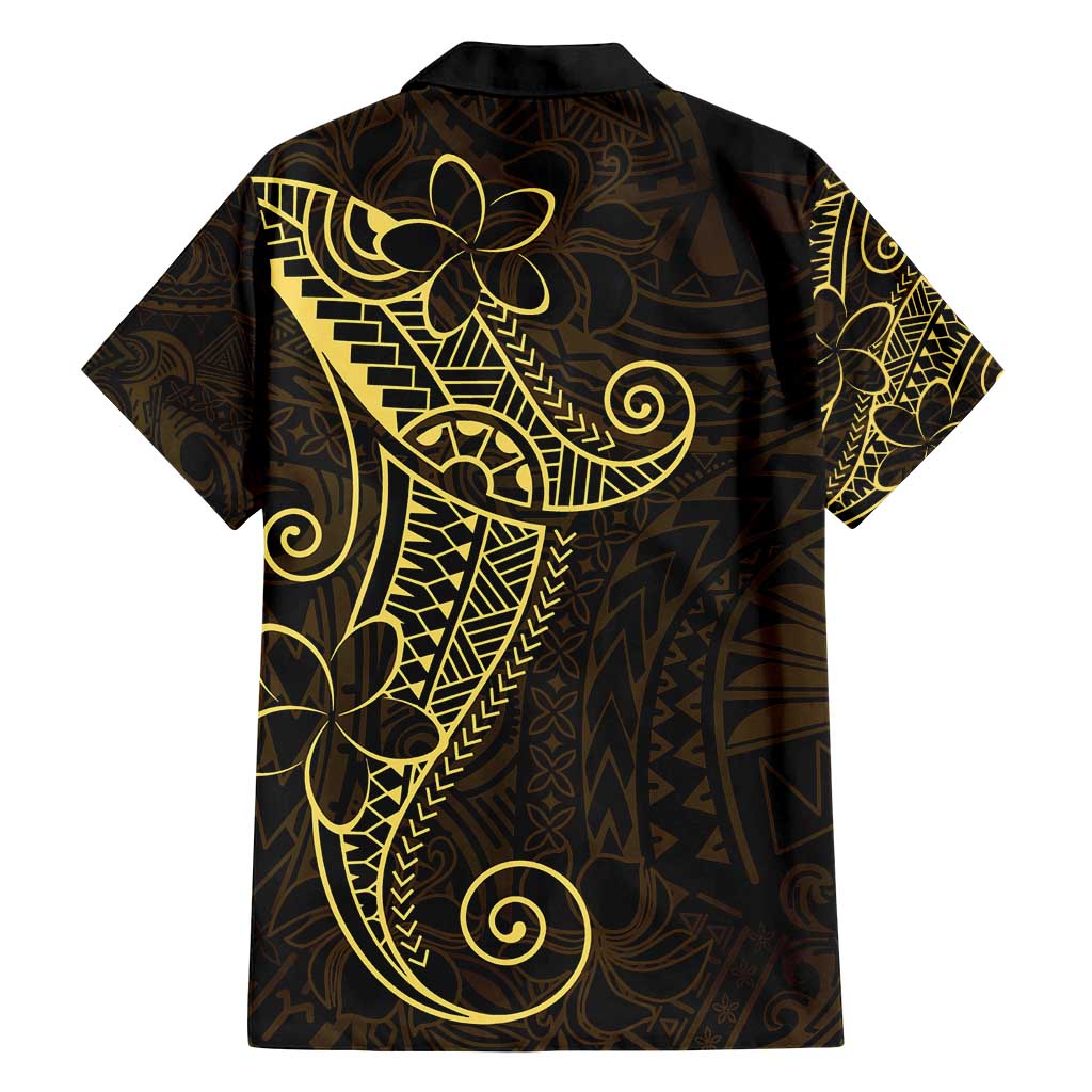 Black Gold Polynesian Tribal Family Matching Summer Maxi Dress and Hawaiian Shirt - Polynesian Pride