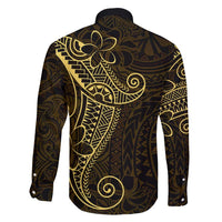 Black Gold Polynesian Tribal Family Matching Summer Maxi Dress and Hawaiian Shirt - Polynesian Pride
