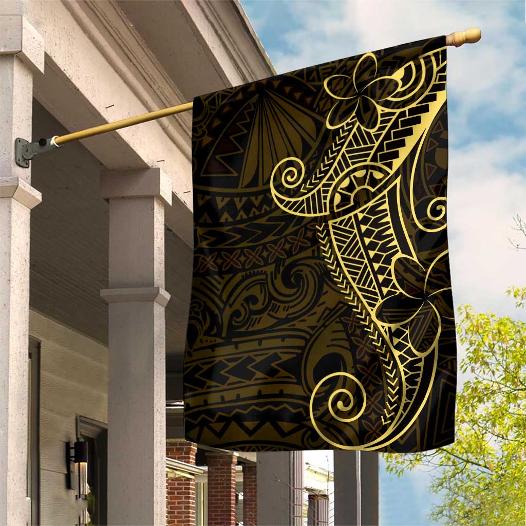 Black Gold Polynesian Tribal Garden Flag LT9 House Flag Gold - Polynesian Pride