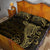 Black Gold Polynesian Tribal Quilt Bed Set - Polynesian Pride