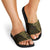 Black Gold Polynesian Tribal Slide Sandals - Polynesian Pride