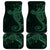 Black Green Polynesian Tribal Car Mats - Polynesian Pride
