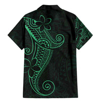 Black Green Polynesian Tribal Family Matching Mermaid Dress and Hawaiian Shirt LT9 - Polynesian Pride