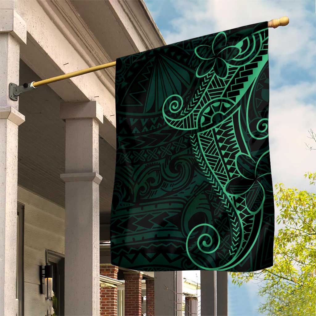 Black Green Polynesian Tribal Garden Flag LT9 House Flag Green - Polynesian Pride