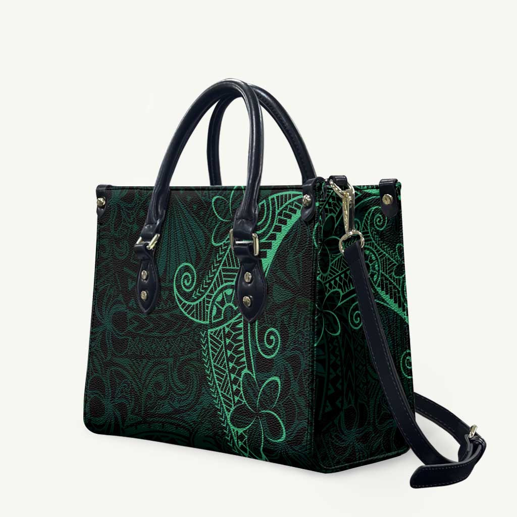 Black Green Polynesian Tribal Leather Bag LT9 Green - Polynesian Pride