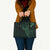 Black Green Polynesian Tribal Leather Bag - Polynesian Pride