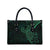 Black Green Polynesian Tribal Leather Bag - Polynesian Pride