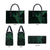 Black Green Polynesian Tribal Leather Bag - Polynesian Pride