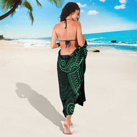 Black Green Polynesian Tribal Sarong - Polynesian Pride
