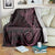 Black Pink Polynesian Tribal Blanket - Polynesian Pride