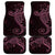 Black Pink Polynesian Tribal Car Mats - Polynesian Pride