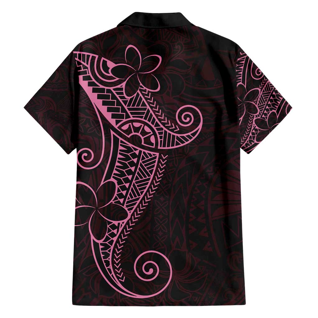 Black Pink Polynesian Tribal Family Matching Long Sleeve Bodycon Dress and Hawaiian Shirt LT9 - Polynesian Pride