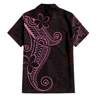 Black Pink Polynesian Tribal Family Matching Long Sleeve Bodycon Dress and Hawaiian Shirt LT9 - Polynesian Pride