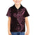 Black Pink Polynesian Tribal Family Matching Tank Maxi Dress and Hawaiian Shirt - Polynesian Pride
