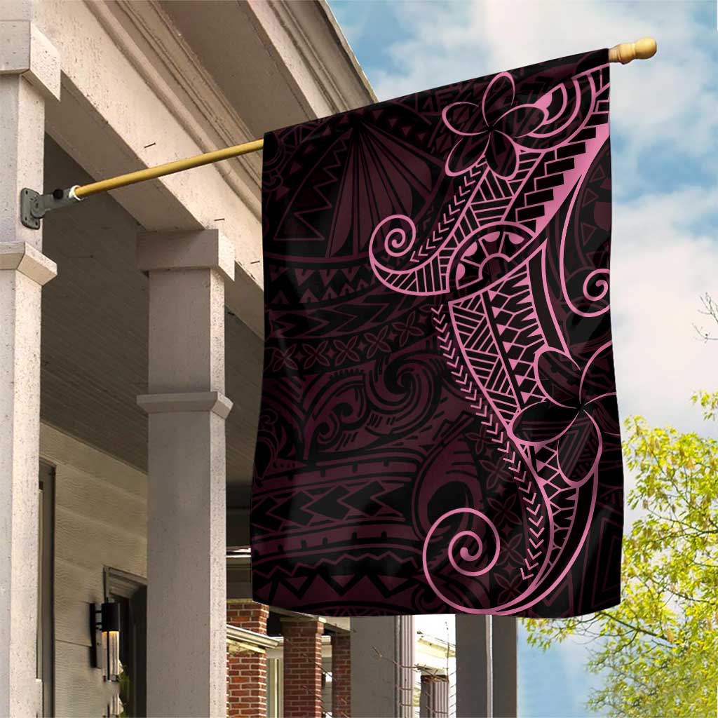 Black Pink Polynesian Tribal Garden Flag LT9 House Flag Pink - Polynesian Pride