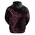 Black Pink Polynesian Tribal Hoodie - Polynesian Pride