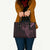 Black Pink Polynesian Tribal Leather Bag - Polynesian Pride