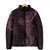Black Pink Polynesian Tribal Padded Jacket - Polynesian Pride