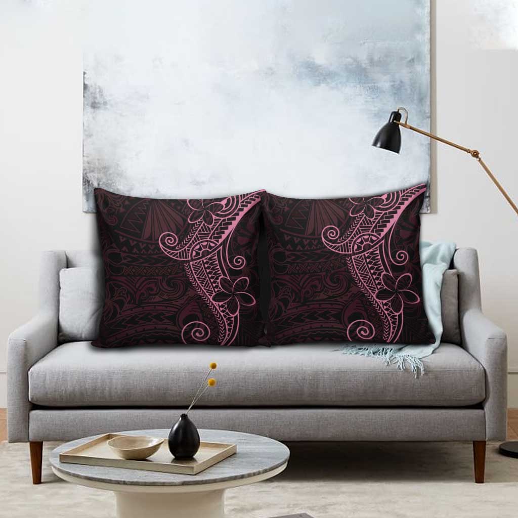 Black Pink Polynesian Tribal Pillow Cover - Polynesian Pride