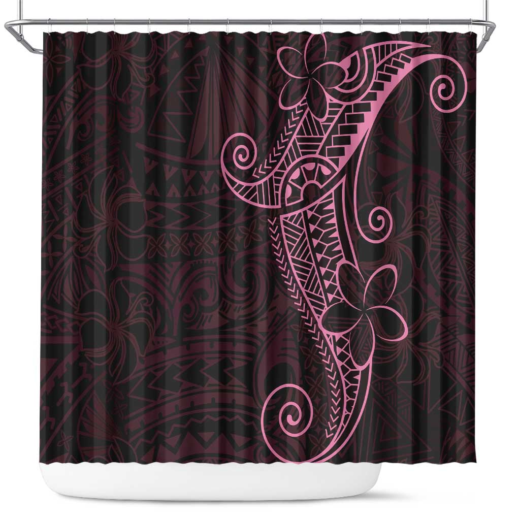 Black Pink Polynesian Tribal Shower Curtain LT9 Pink - Polynesian Pride