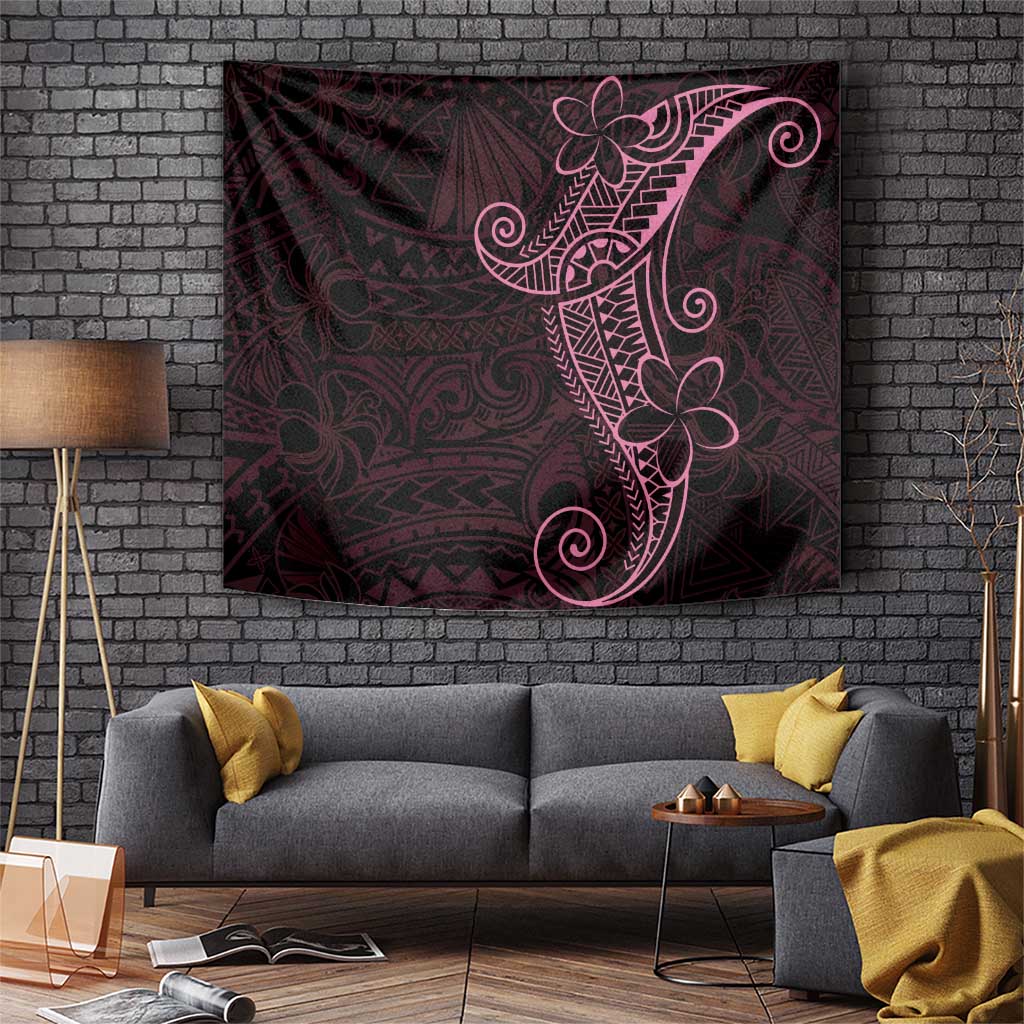 Black Pink Polynesian Tribal Tapestry LT9 Pink - Polynesian Pride
