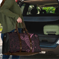 Black Pink Polynesian Tribal Travel Bag - Polynesian Pride