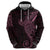 Black Pink Polynesian Tribal Zip Hoodie - Polynesian Pride