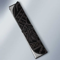 Black White Polynesian Tribal Auto Sun Shade - Polynesian Pride