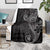 Black White Polynesian Tribal Blanket - Polynesian Pride