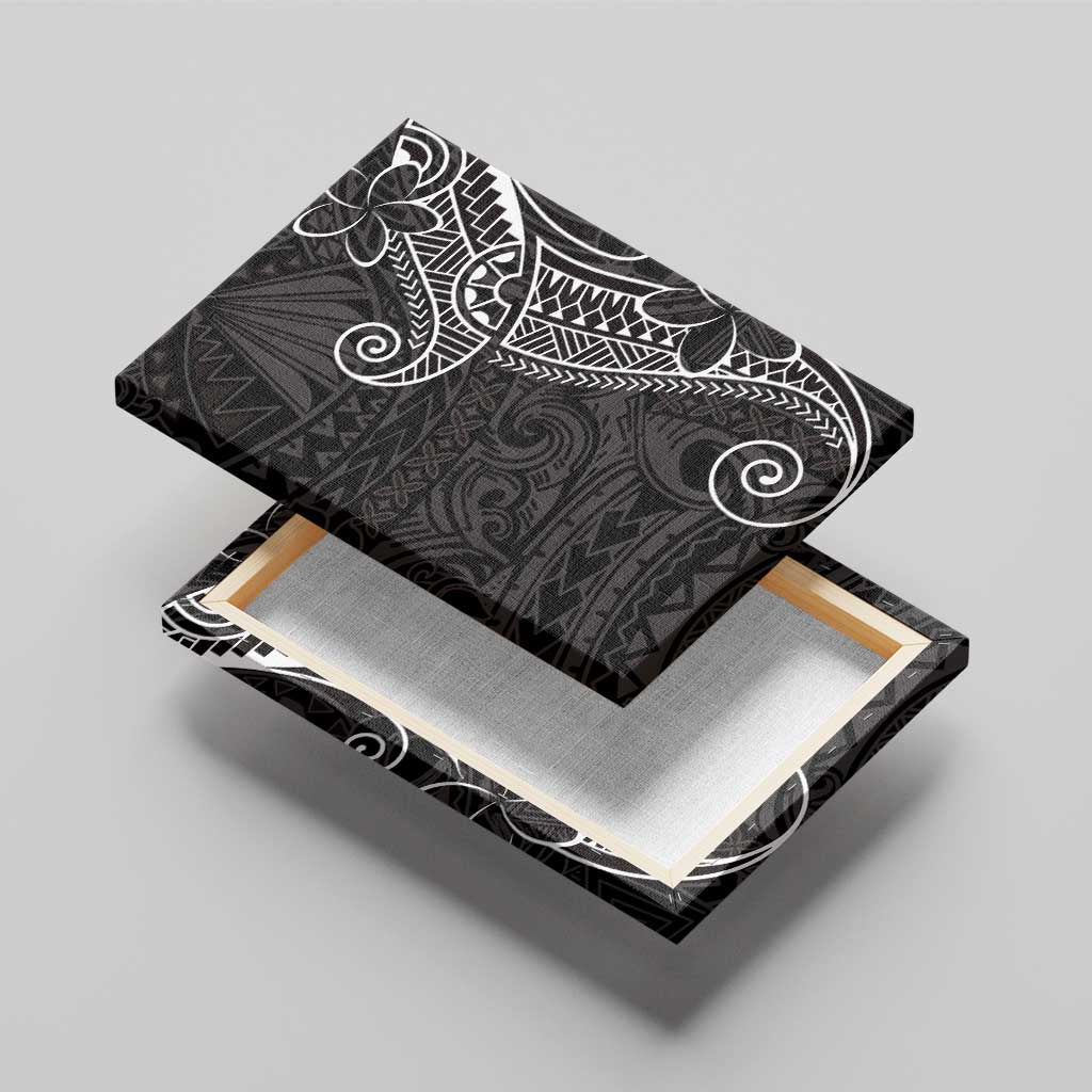 Black White Polynesian Tribal Canvas Wall Art - Polynesian Pride